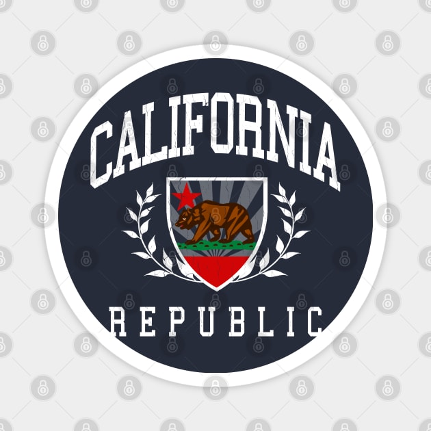 California Republic (vintage distressed look) Magnet by robotface